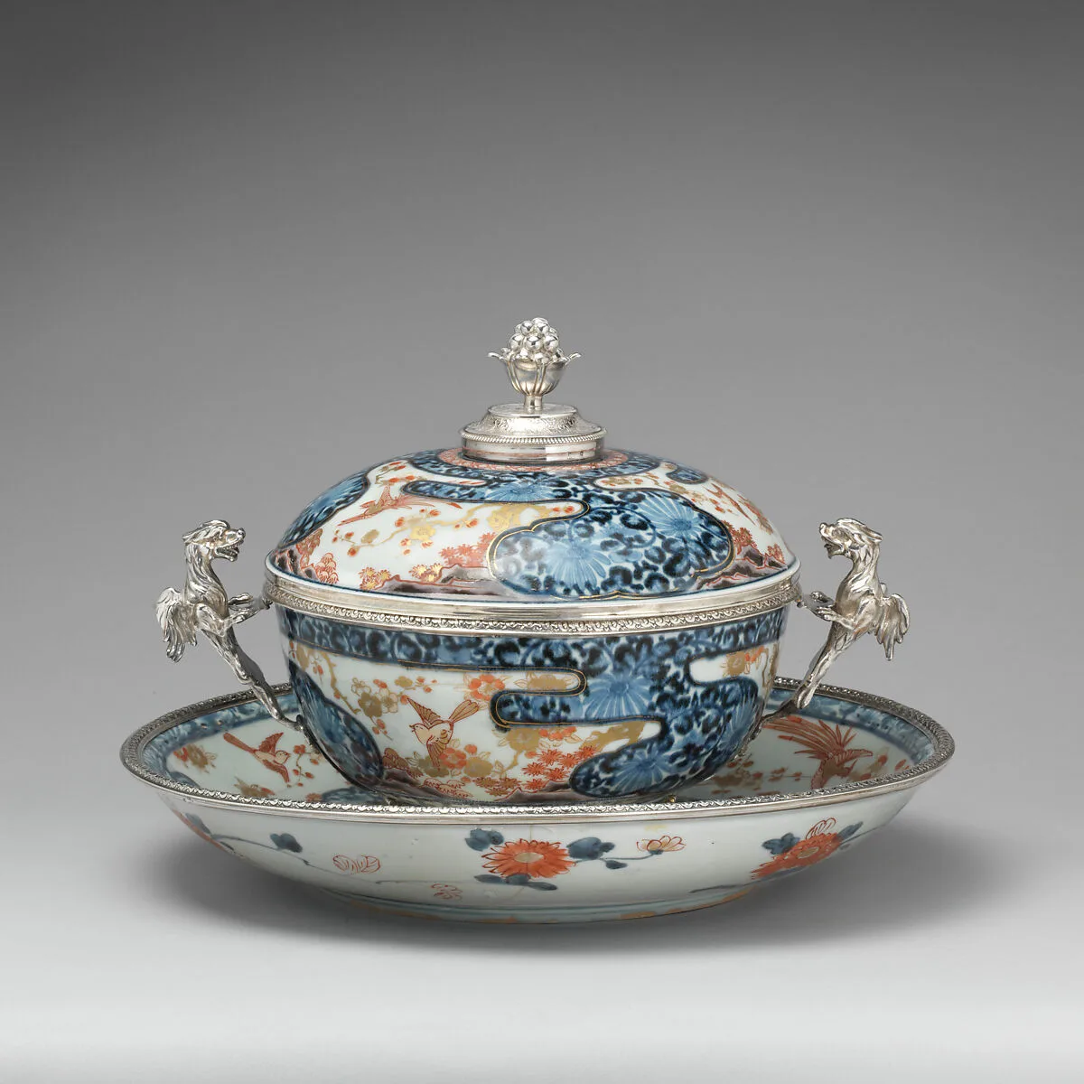 Bowl with cover and stand — Paul Le Riche|Imari Porcelain