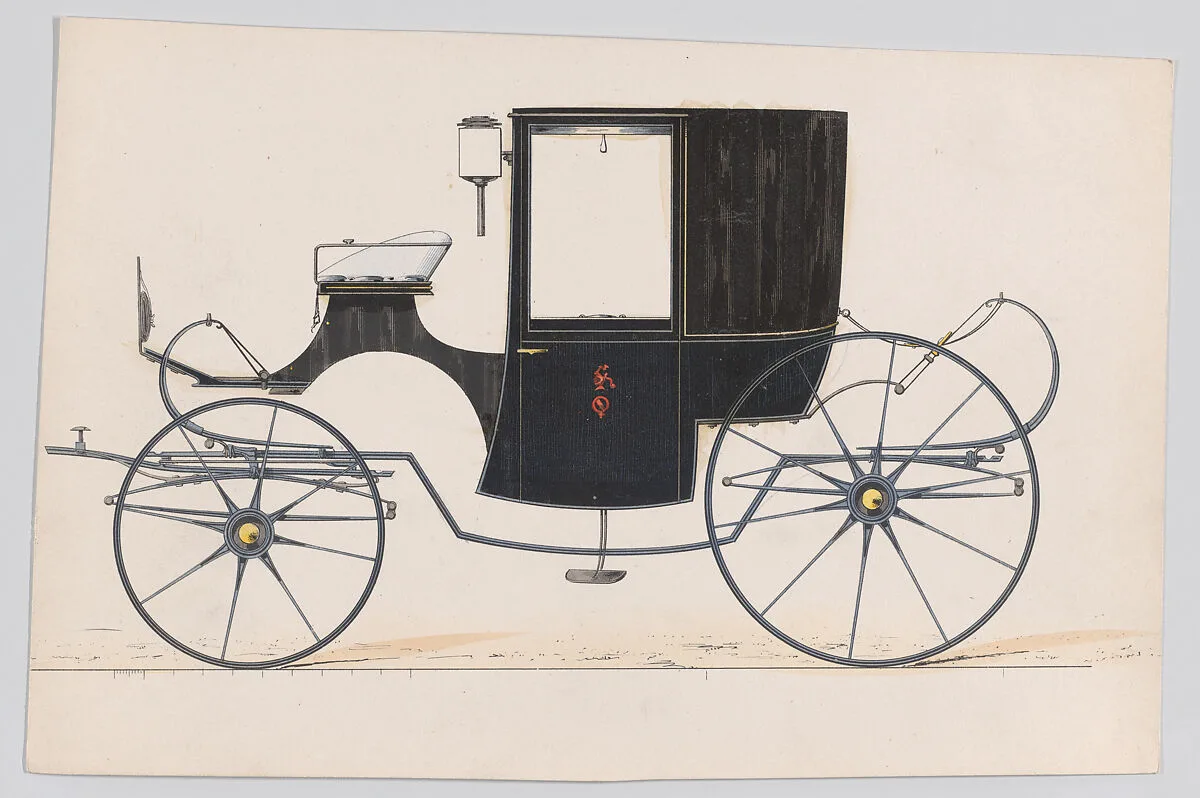 Design for Brougham/D'Orsay — Anonymous, French, 19th century