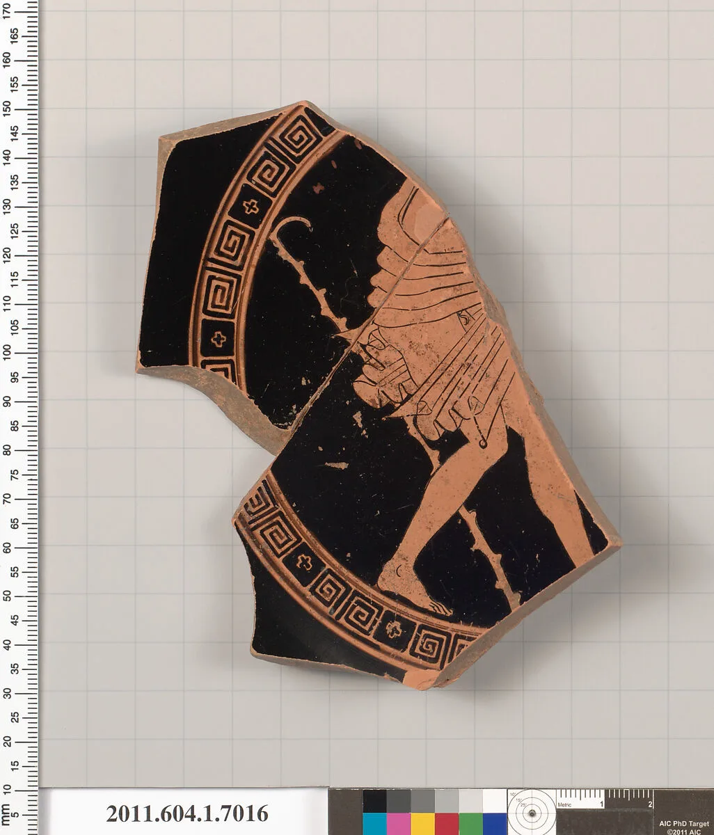 Terracotta fragment of a kylix (drinking cup) — Unknown