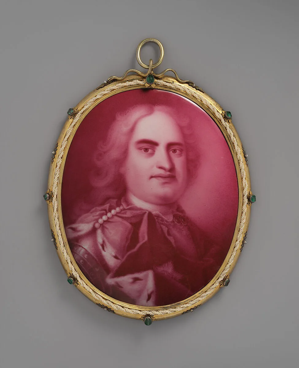 Portrait of Augustus II, Elector of Saxony, King of Poland, and Grand Duke of Lithuania — Georg Friedrich Dinglinger