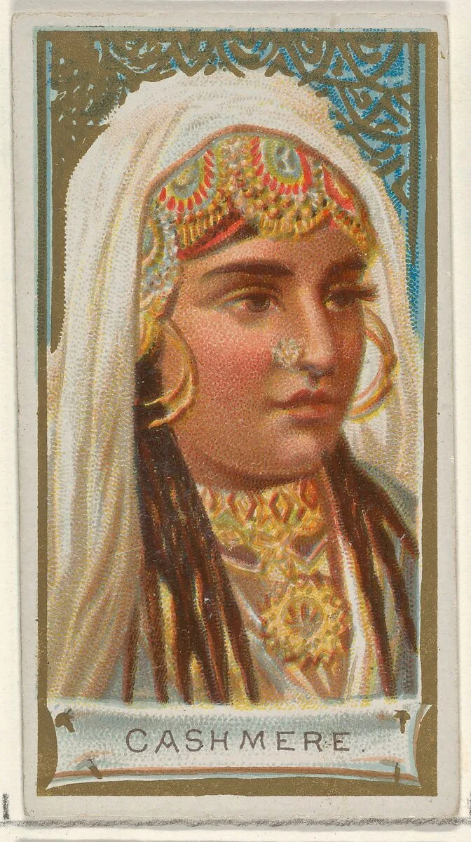 Cashmere, from the Types of All Nations series (N24) for Allen & Ginter Cigarettes — George S. Harris & Sons|Allen & Ginter
