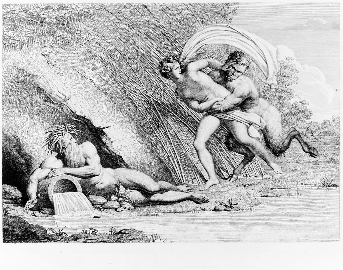 Pan and Syrinx — Giuseppe Longhi