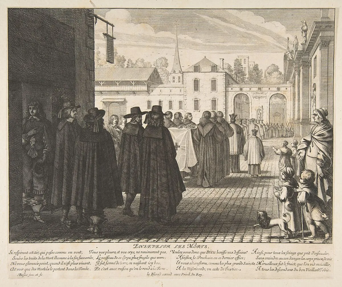 Burying the Dead (Enseveliir les morts) — Abraham Bosse|Jean I Leblond