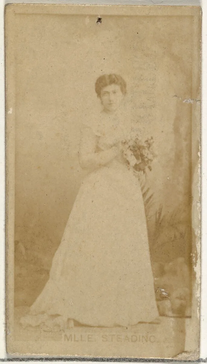 Mlle. Steading, from the Actors and Actresses series (N145-8) issued by Duke Sons & Co. to promote Duke Cigarettes — American Tobacco Company|W. Duke, Sons & Co.
