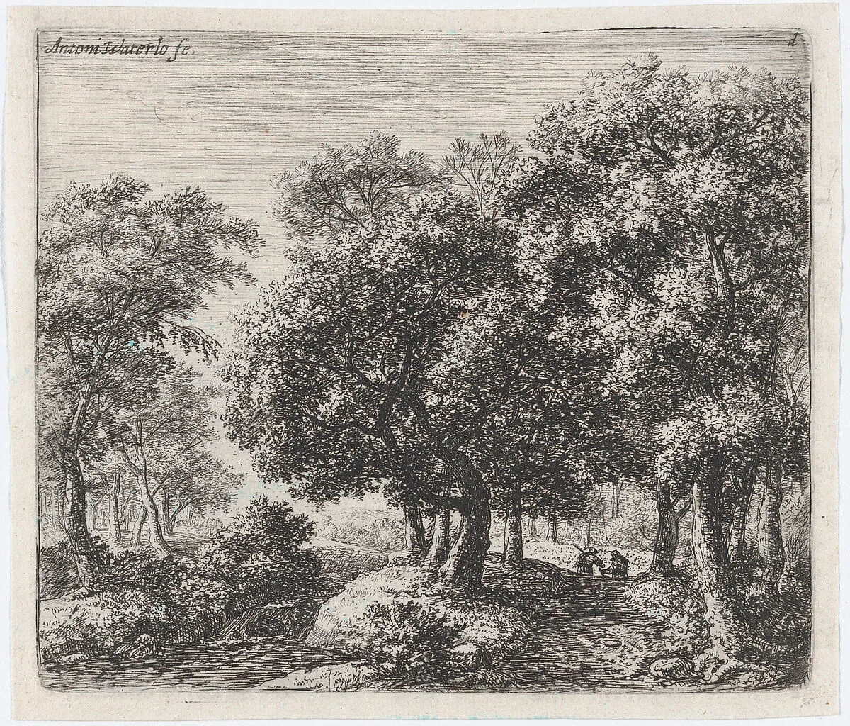 The Forest Lane (Les Deux Cavaliers) — Anthonie Waterloo