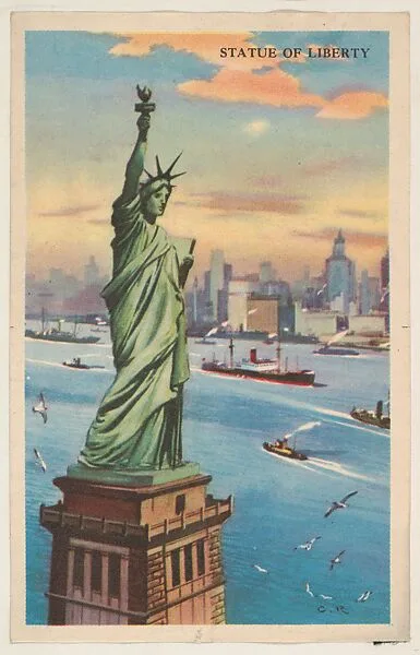 Statue of Liberty, bakery card from the Nature's Splendor series (D39-7), issued by the Gordon Bread Company — Gordon Bread Company