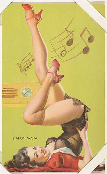 Station W.O.W. from All American Girls series (W424) — International Mutoscope Reel Company