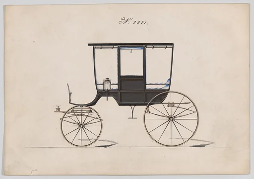 Design for 6 seat Rockaway, no. 3381