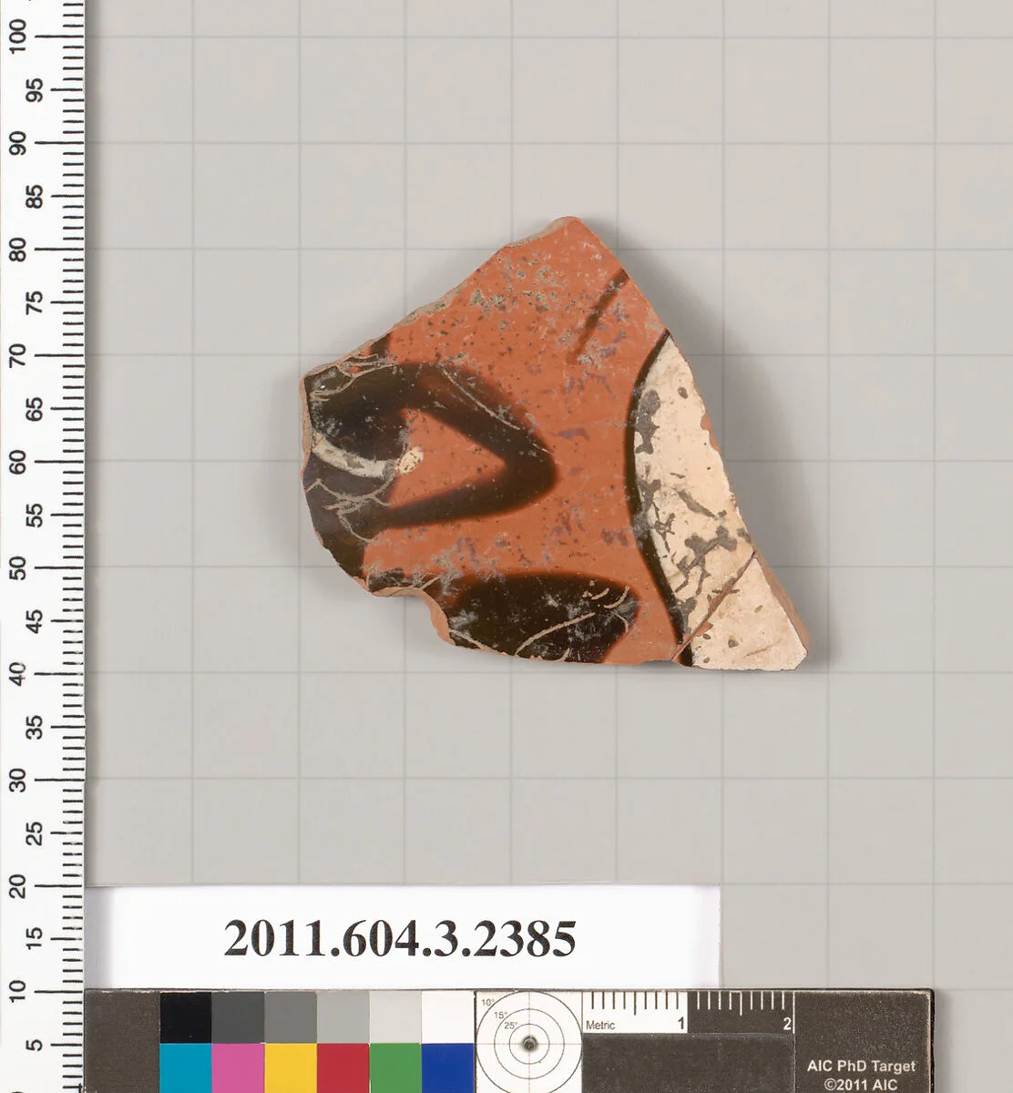 Terracotta fragment of a kylix: eye-cup (drinking cup) — Unknown