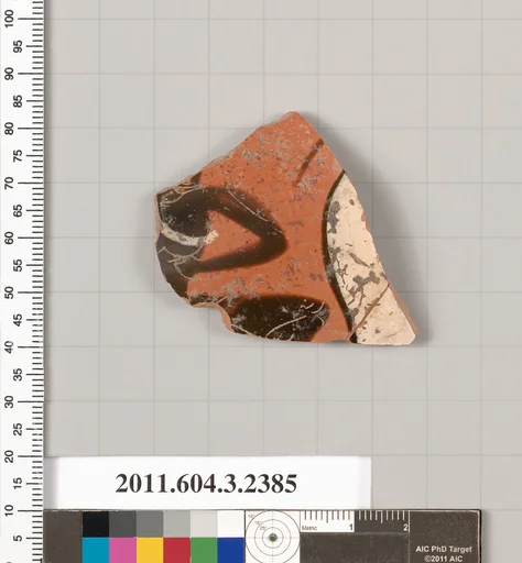 Terracotta fragment of a kylix: eye-cup (drinking cup)