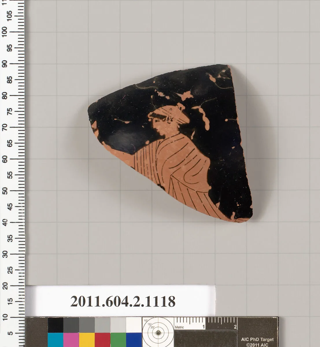 Terracotta fragment of a squat lekythos (oil flask) — Unknown