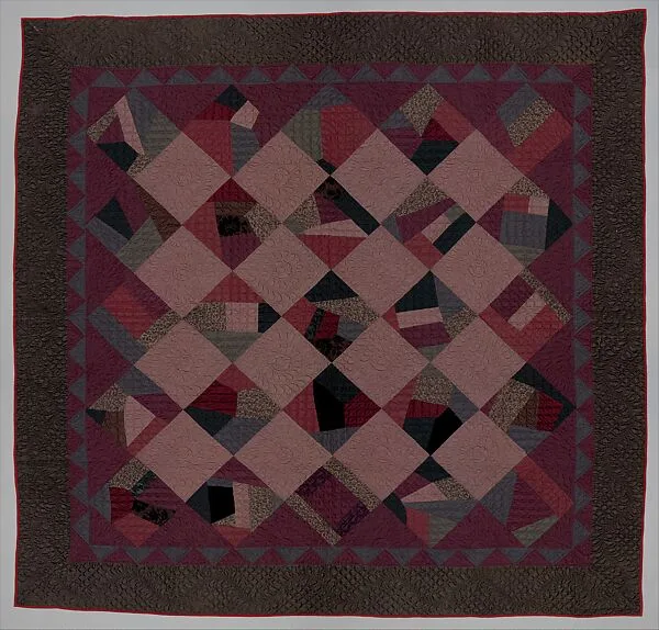 Quilt, Crazy pattern — Unknown