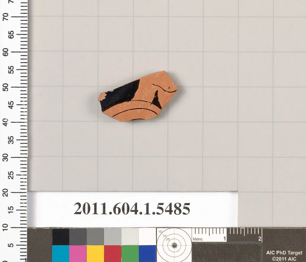 Terracotta fragment of a kylix (drinking cup) — Unknown