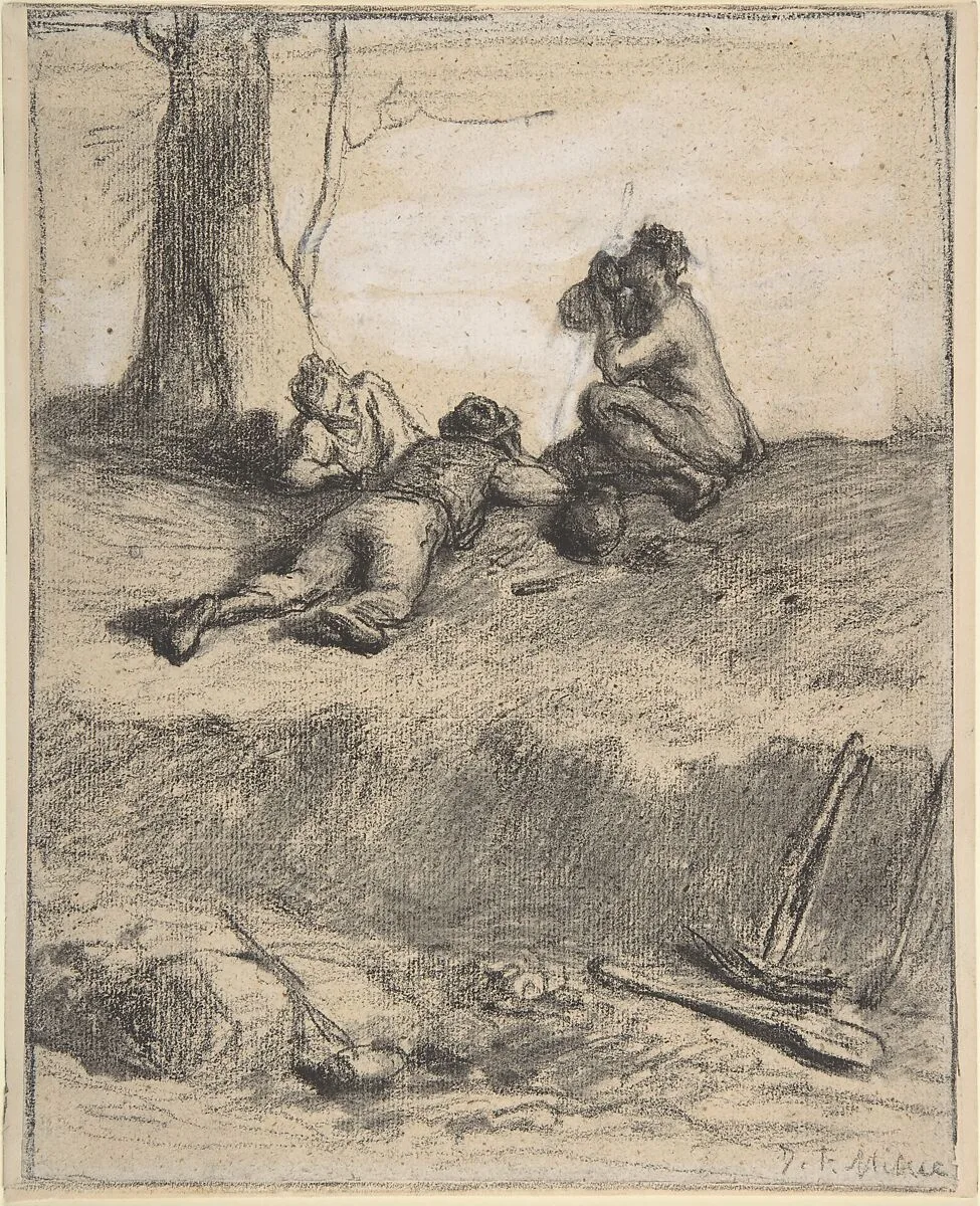 Roadworkers at Lunch — Jean-François Millet