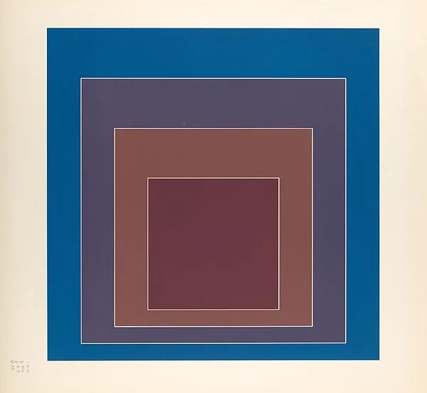 Proof for White Line Square series — Josef Albers|Gemini G.E.L.|Kenneth E. Tyler