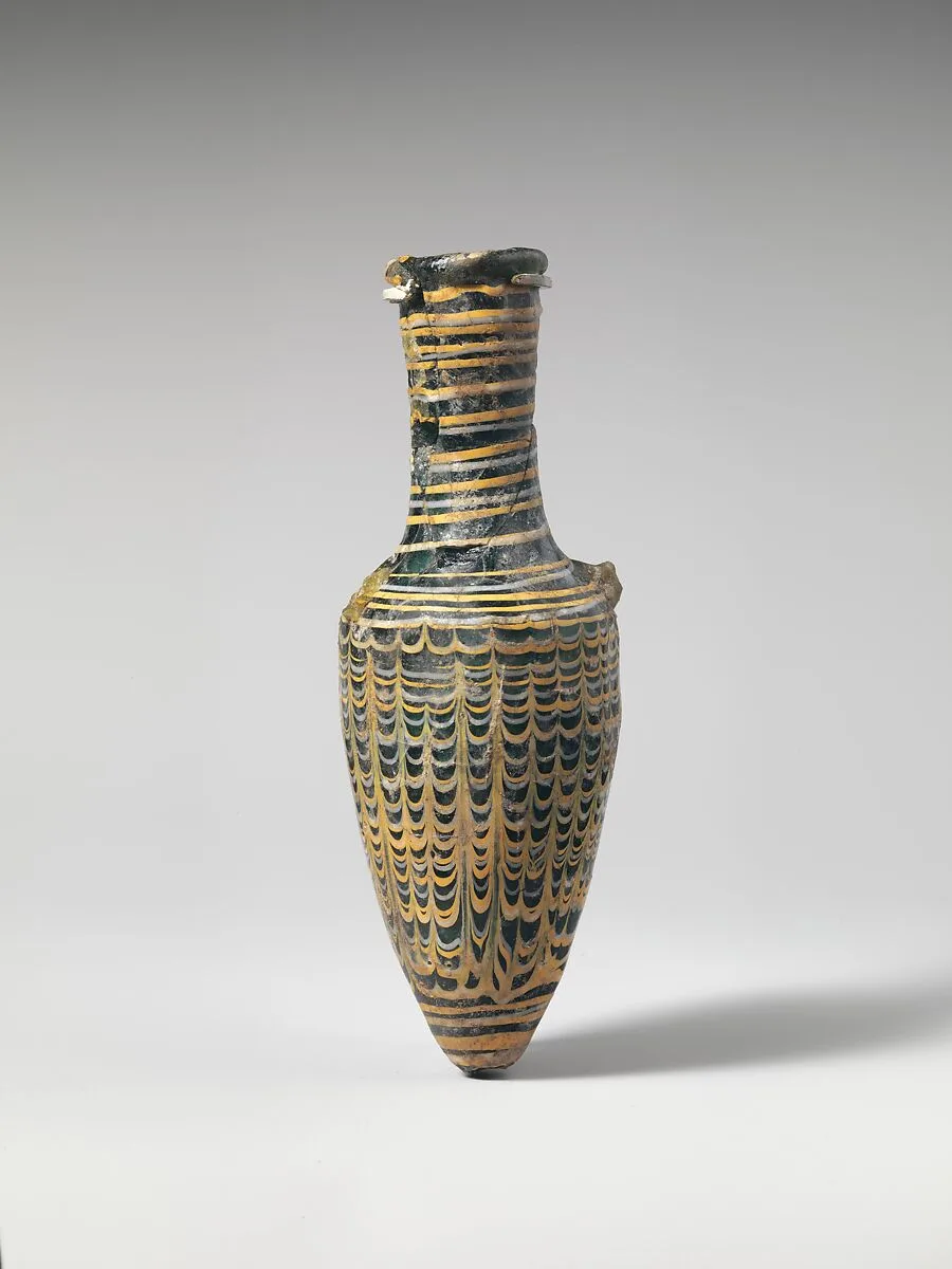 Glass amphoriskos (perfume bottle) — Unknown