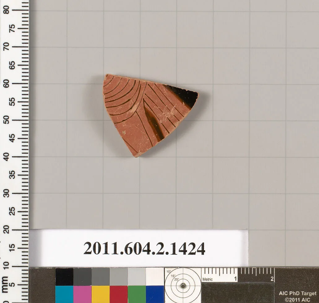Terracotta fragment of a skyphos (deep drinking cup) — Unknown