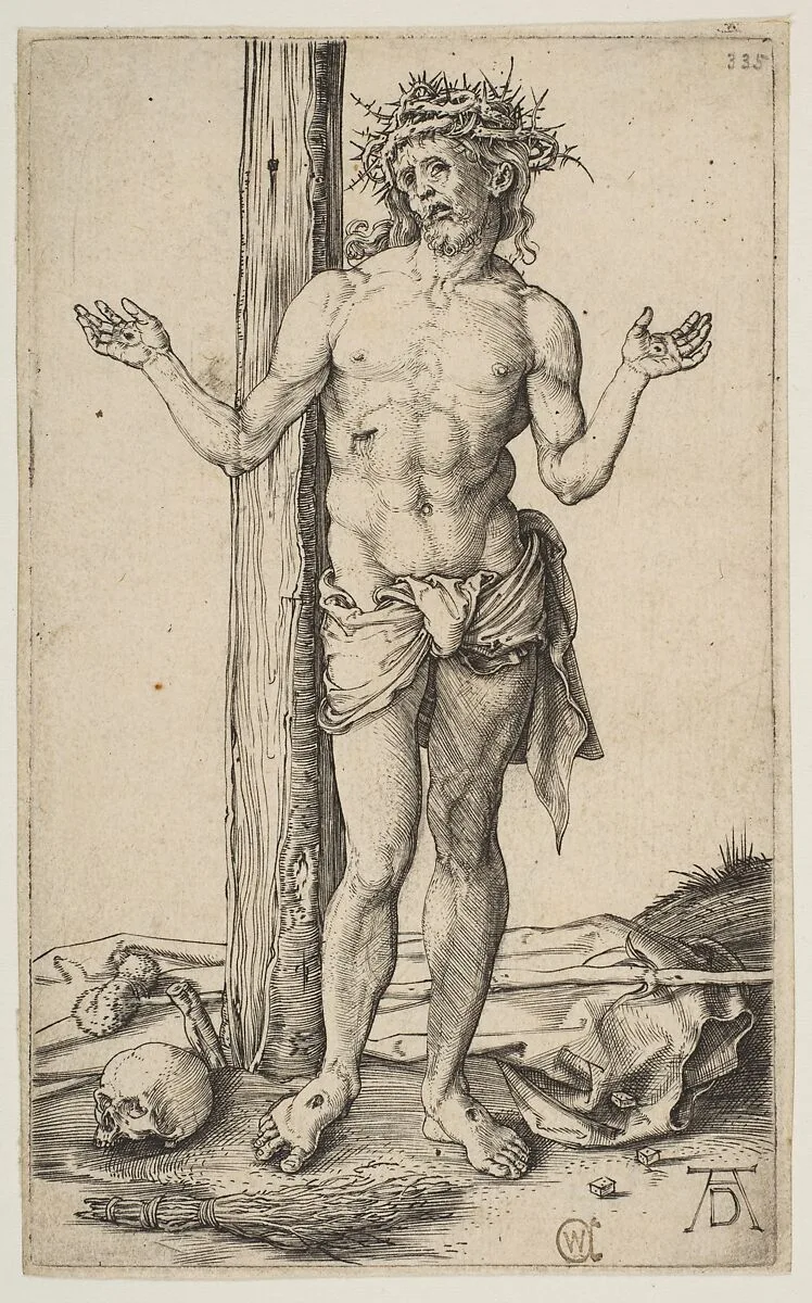 Man of Sorrows with Arms Outstretched — Albrecht Dürer