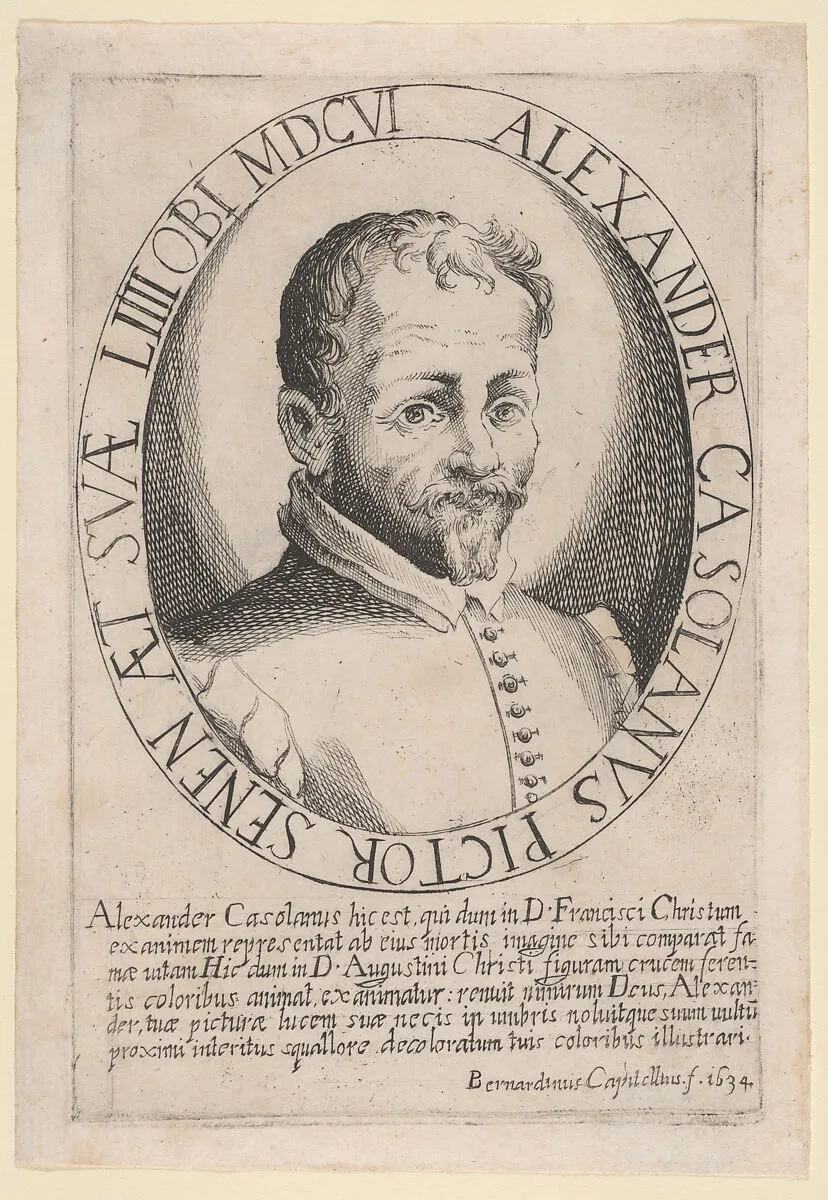 Portrait of Alessandro Casolani — Alessandro Casolani della Torre|Bernardino Capitelli