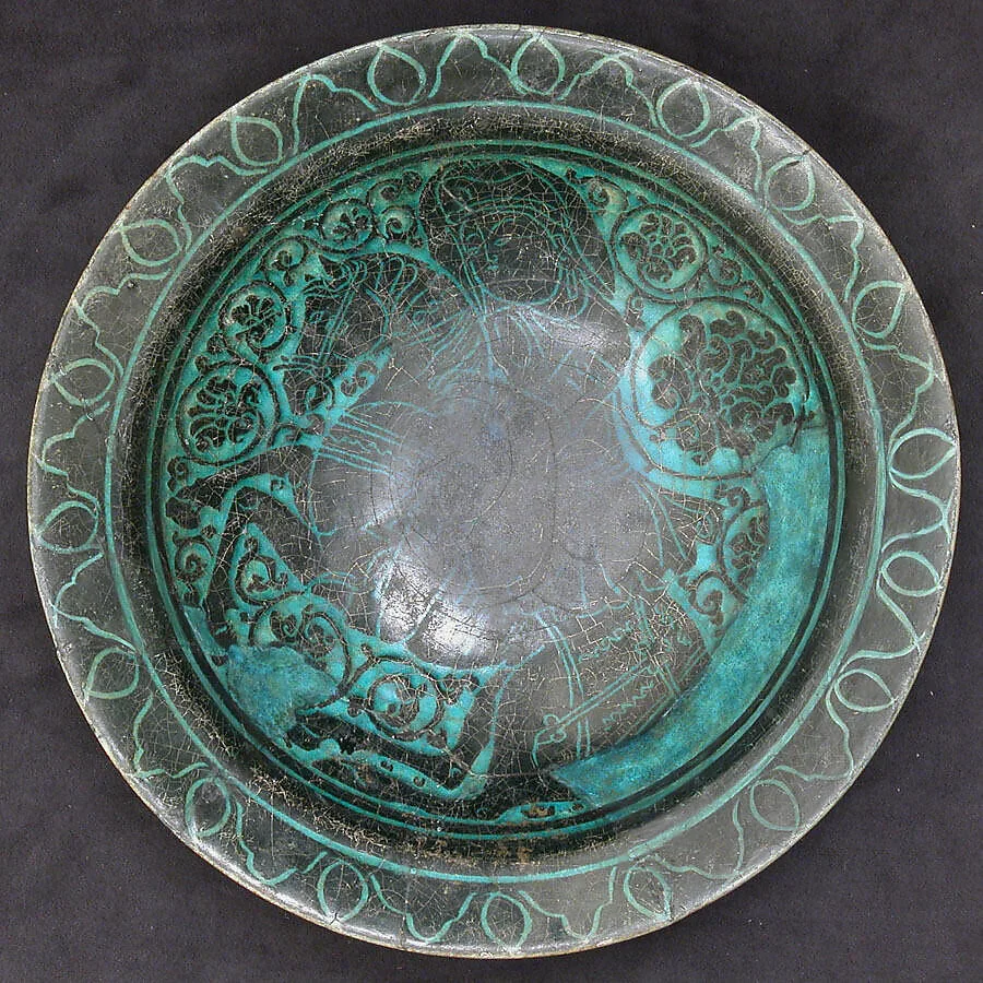 Dish with Horse and Rider — Unknown