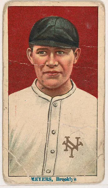 Chief Meyers, Brooklyn, from Coupon Cigarettes Baseball Issue, 1914-1916 — Coupon Cigarettes