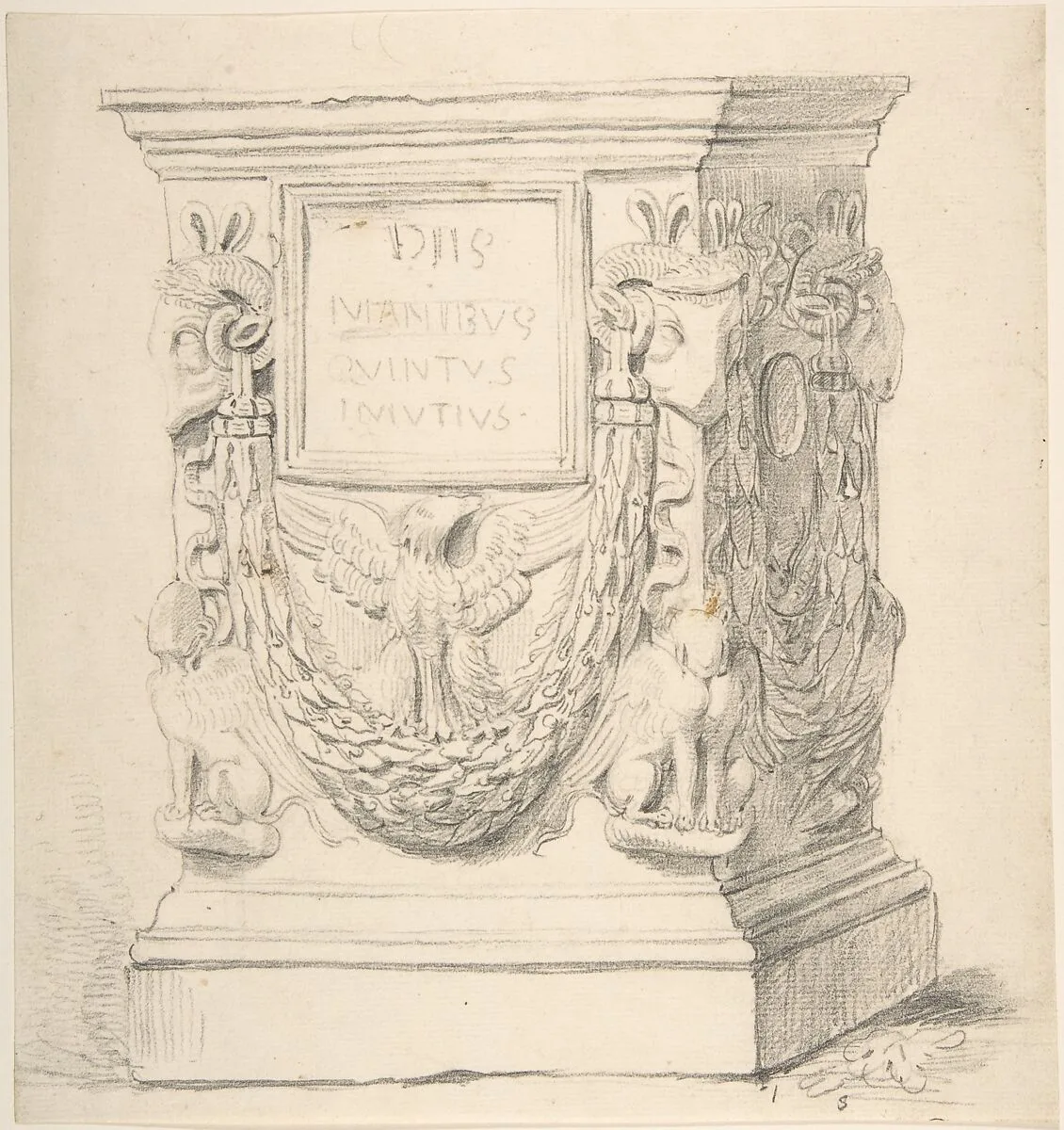 Sketch of a Classical Pedestal — Thomas Hardwick