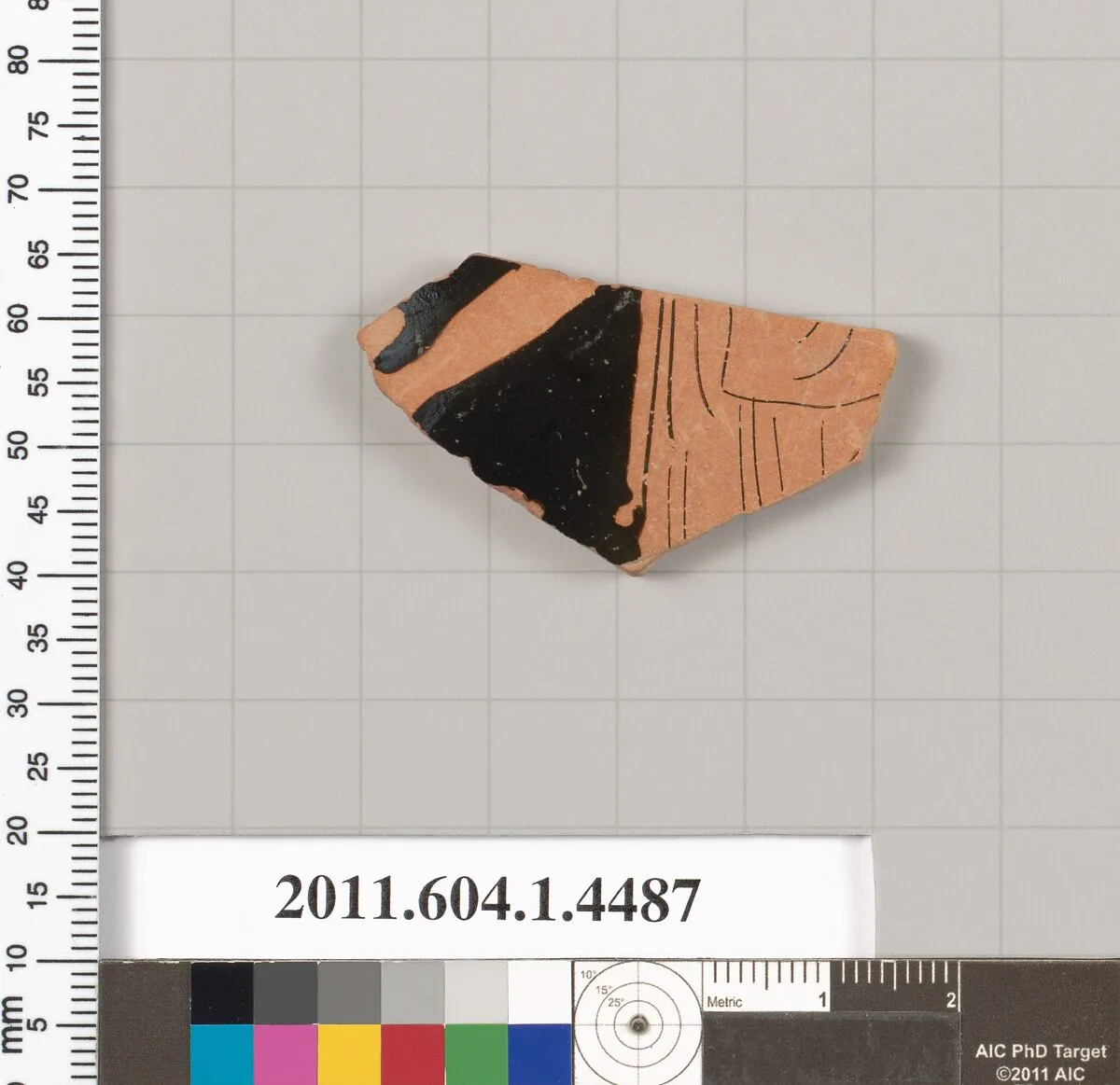Terracotta fragment of a kylix (drinking cup) — Unknown