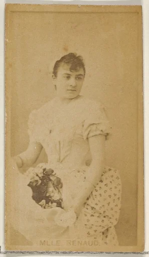Mlle. Renaud, from the Actors and Actresses series (N45, Type 8) for Virginia Brights Cigarettes