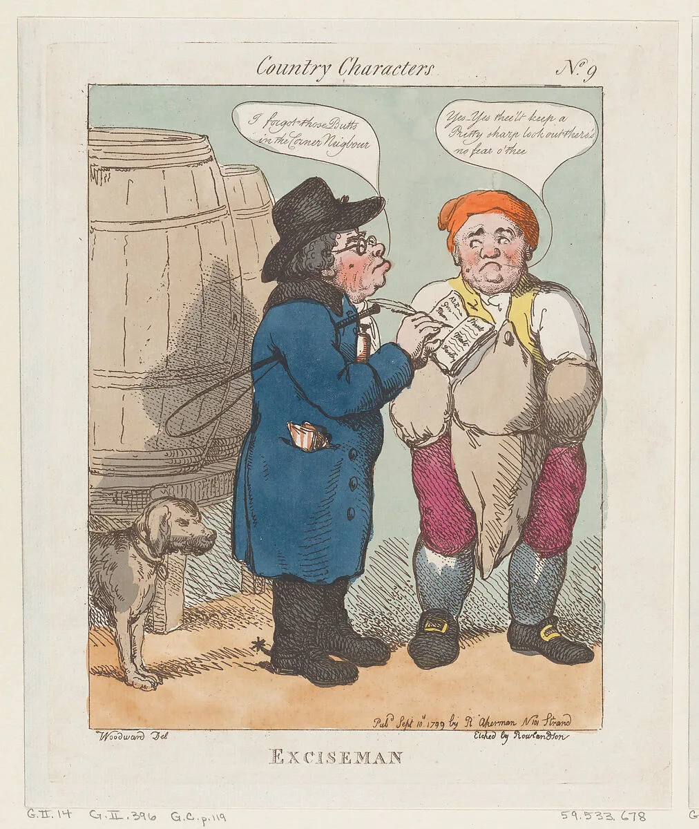 Exciseman — George Murgatroyd Woodward|Thomas Rowlandson|Rudolph Ackermann, London