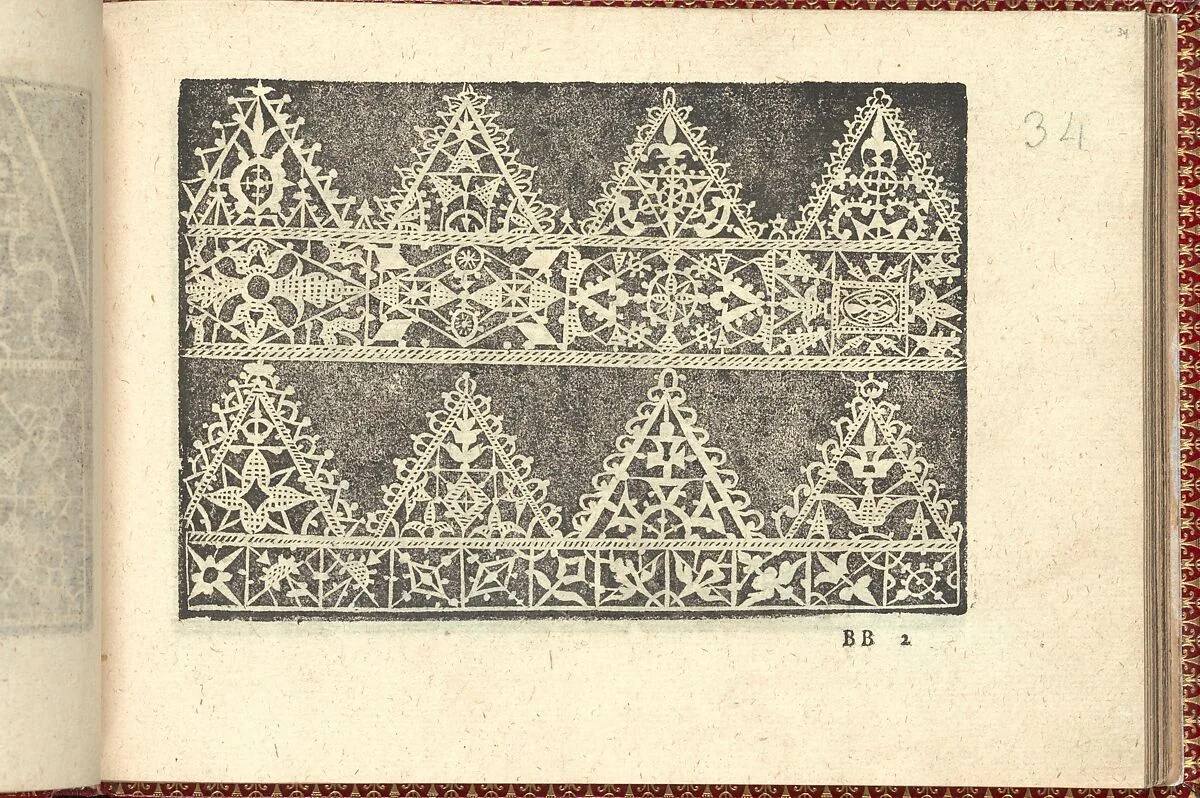 Corona delle Nobili et Virtuose Donne: Libro I-IV, page 34 (recto) — Cesare Vecellio