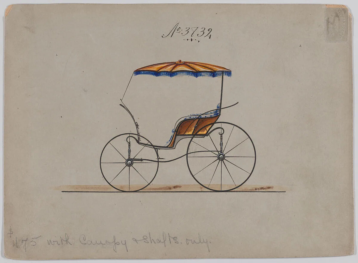 Design for Pony Phaeton, no. 3832 — Brewster & Co.