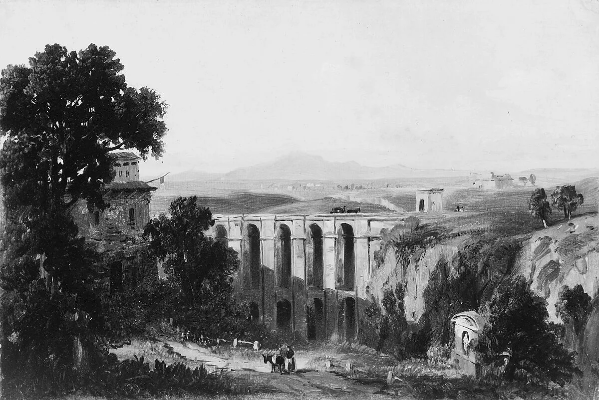 Civita Castellana and Mount Soracte, 1852 — Russell Smith
