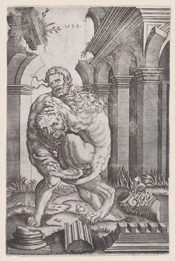 Hercules Strangling the Nemean Lion