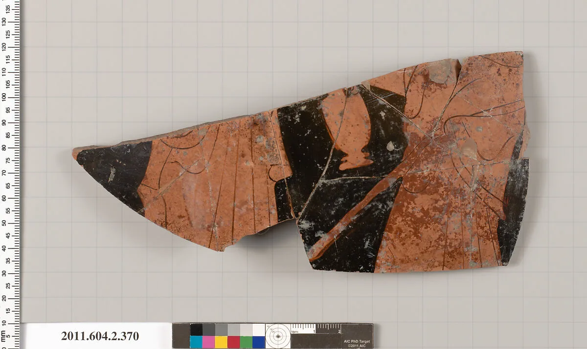 Terracotta fragment of a column-krater (bowl for mixing wine and water) — Unknown