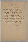 Documents concerning Parade: [Letter from Satie to Cocteau]