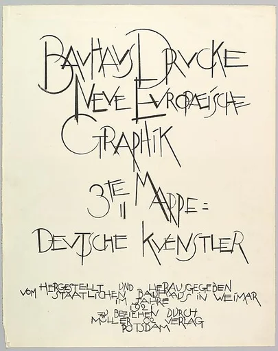 Bauhaus Portfolio III: Title Page