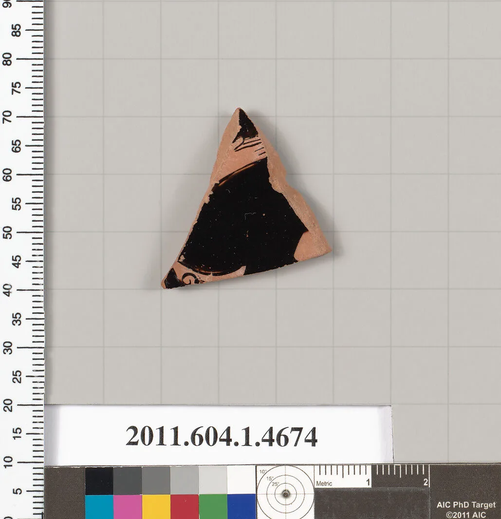 Terracotta fragment of a kylix (drinking cup) — Unknown