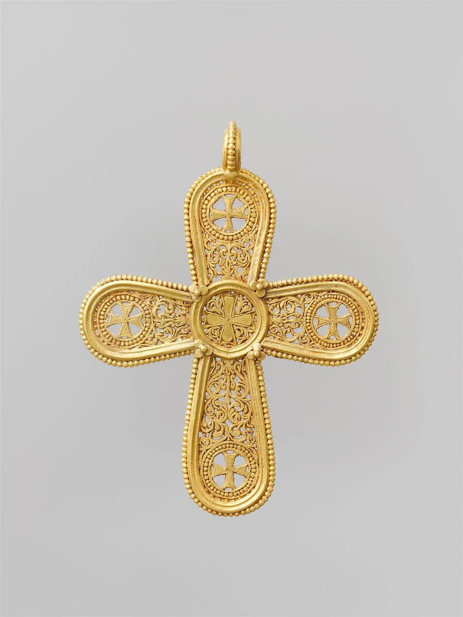 Gold Cross Pendant — Unknown