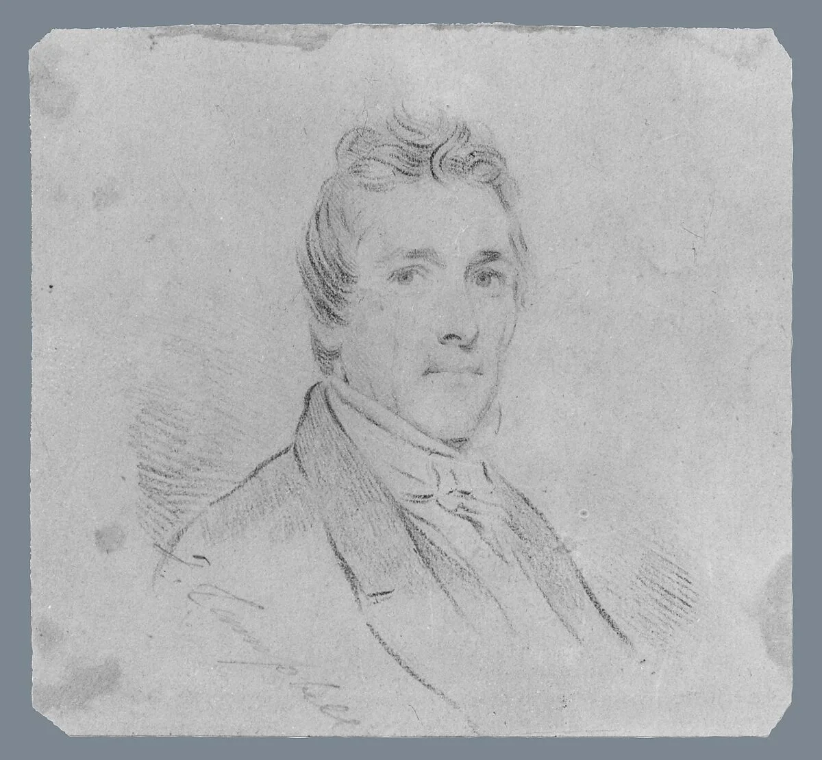 Portrait of a Man (from McGuire Scrapbook) — Thomas Campbell