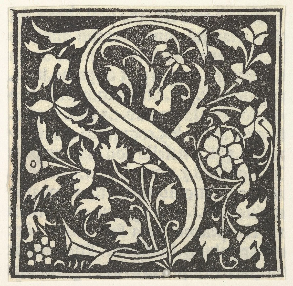 Initial letter S — Anonymous, Italian, 15th century