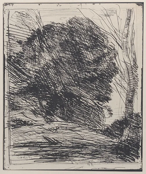 Trees on the Mountain (Les Arbres dans la Montagne) — Camille Corot|Maurice Le Garrec