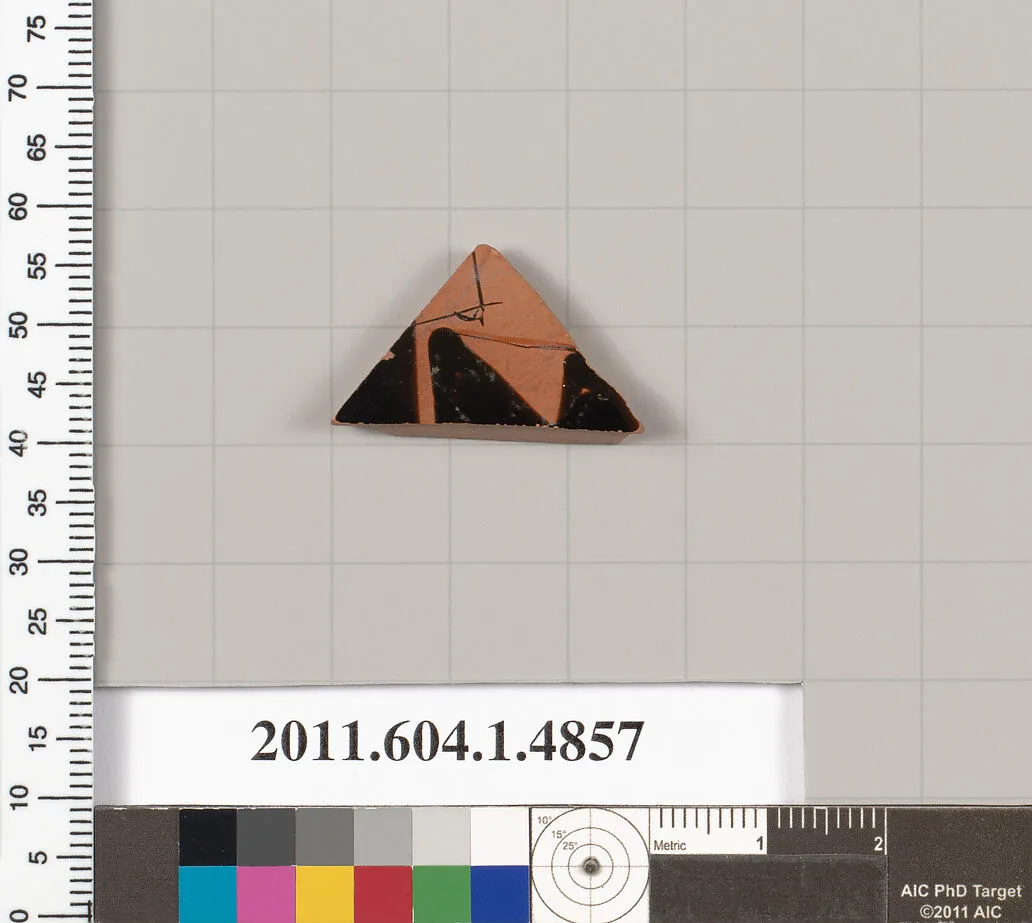 Terracotta fragment of a kylix (drinking cup) — Unknown