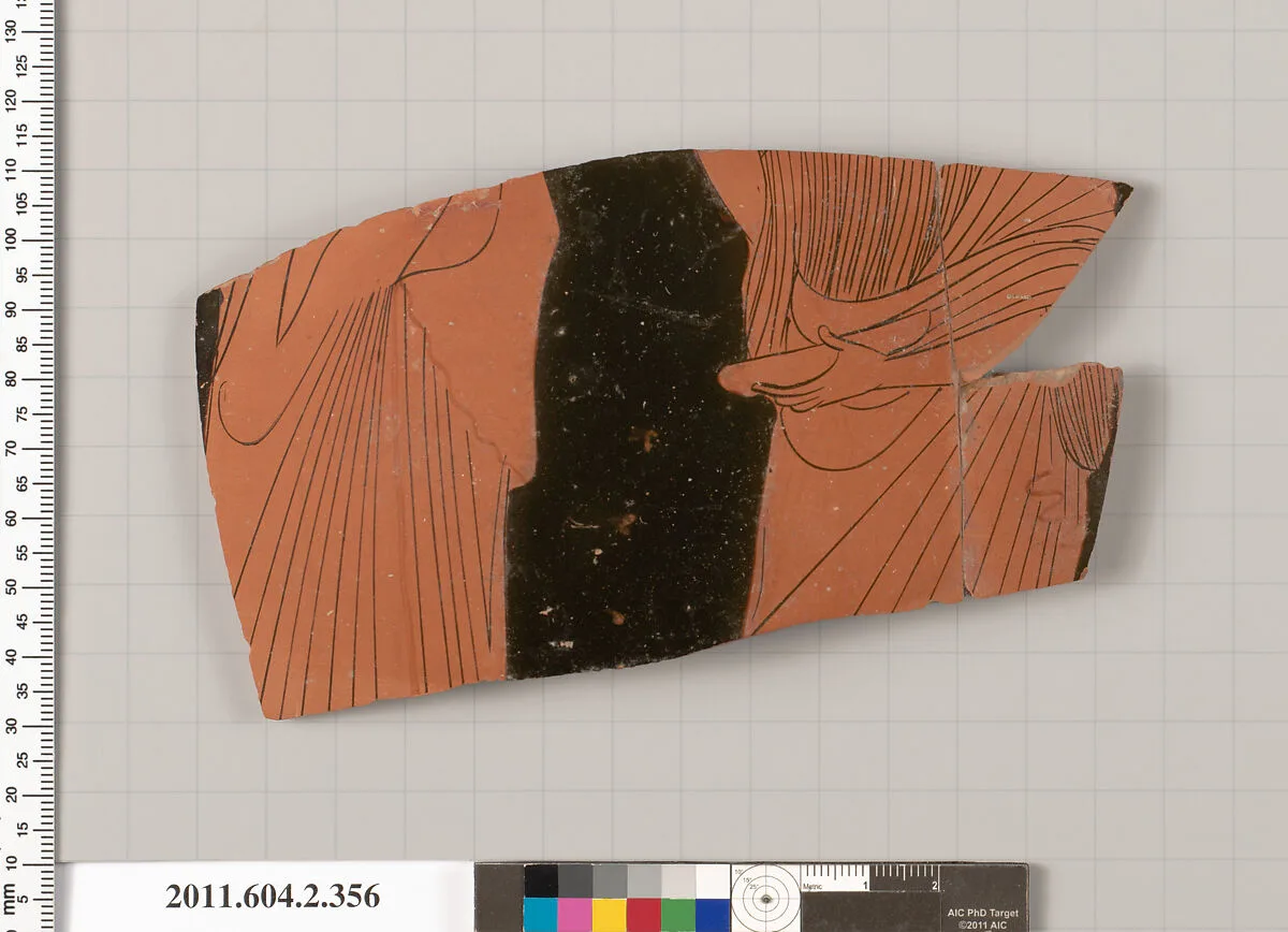 Terracotta fragment of a column-krater (bowl for mixing wine and water) — Unknown