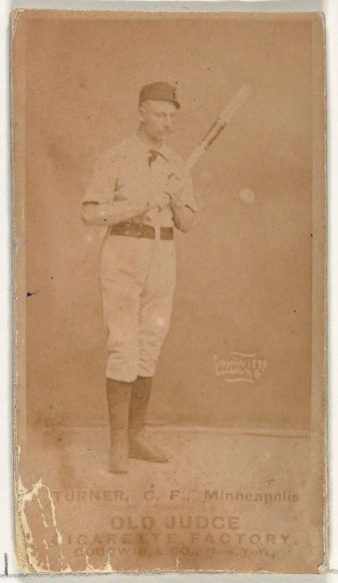 Thomas Turner, Center Field, Minneapolis, from the Old Judge series (N172) for Old Judge Cigarettes — Goodwin & Company