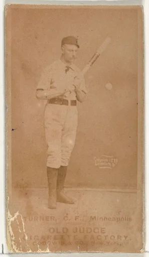 Thomas Turner, Center Field, Minneapolis, from the Old Judge series (N172) for Old Judge Cigarettes