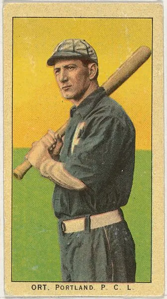 Ort, Portland, Pacific Coast League, from the "Obak Baseball Players" set (T212), issued by the American Tobacco Company to promote Obak Mouthpiece Cigarettes — American Tobacco Company