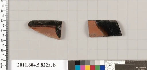 Terracotta rim fragments of kylikes (drinking cups)