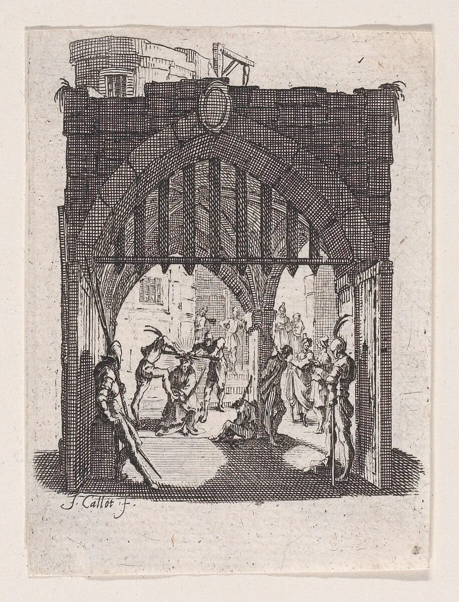 Le Couronnement d'Épines (The Crowning with Thornes), from "La Petite Passion" (The Little Passion) — Jacques Callot