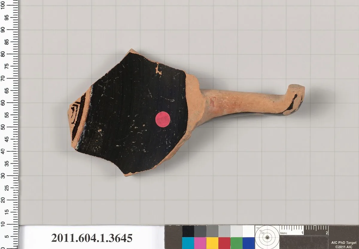 Terracotta fragment of a kylix (drinking cup) — Unknown