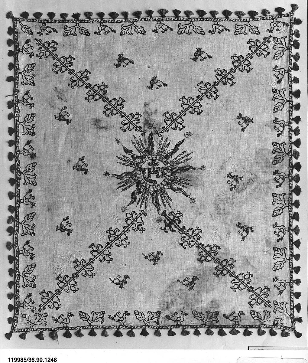 Christogram with a decorative border — Unknown